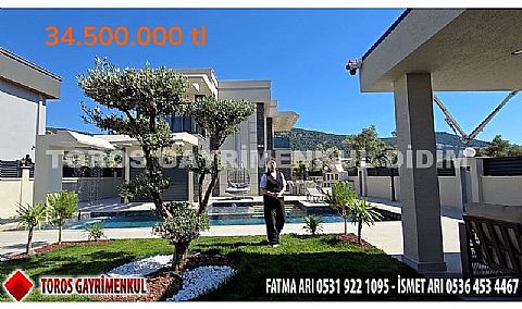 DİDİM AKBÜK 'DE SATILIK ULTRA LÜKS MÜSTAKİL VİLLA  HİÇBİR MASRAFTAN KAÇINILMAM IŞ, ÖZEL TASARIM VE FULL EŞYALI!