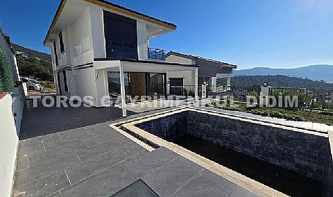 Didim akbükte deniz doğa manzaralı satilik müstakil villa