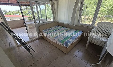 Didim  Akbükte plaja 300 mt mesafede satılık yazlık 