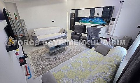 Didim altınkumda havuzlu güvenlikli sitede satılık eşyalı dubleks daire