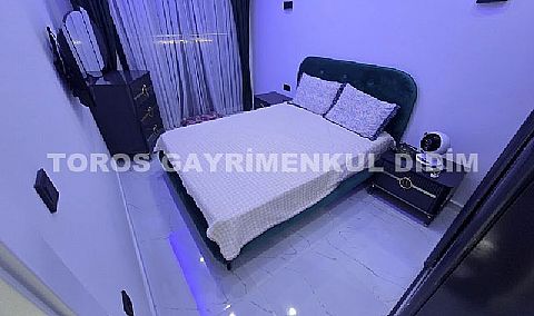 Didim altınkumda havuzlu güvenlikli sitede satılık eşyalı dubleks daire