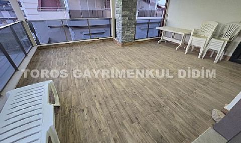 Didim efelerde 3+1 eşyalı satılık havuzlu villa tripleks 