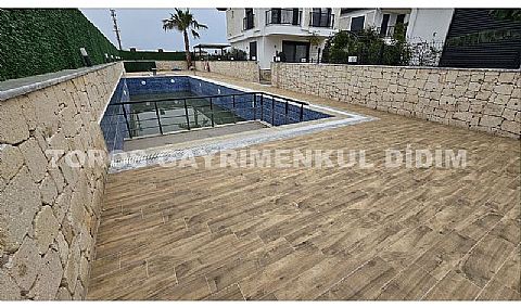 Didim efelerde havuzlu güvenlikli sitede satılık villalar