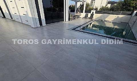 Didim efelerde satılık tam müstakil eşyalı havuzlu villa 