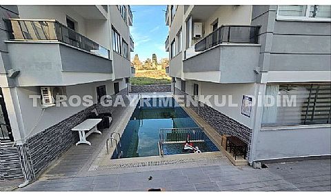 Didim hisarda havuzlu sitede satılık eşyalı daire
