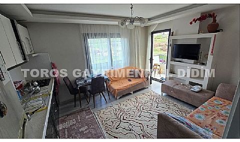 Didim hisarda havuzlu sitede satılık eşyalı daire
