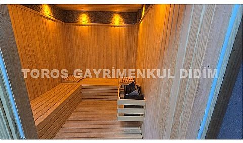 Didim hisarda satılık saunalı  hamamlı villa